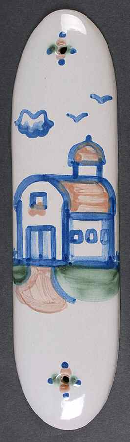 Country Scene Blue Door Guard by M A Hadley-1