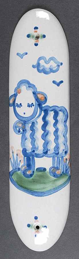 Country Scene Blue Door Guard by M A Hadley-1
