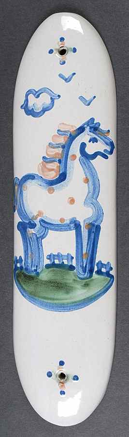 Country Scene Blue Door Guard by M A Hadley-1