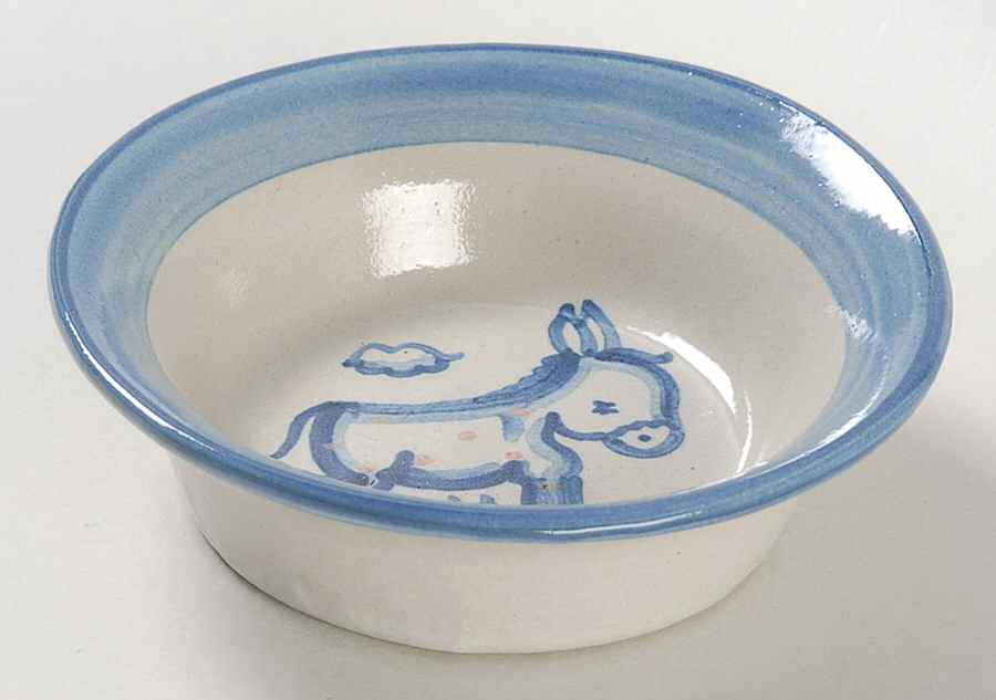 Country Scene Blue Ramekin by M A Hadley-1