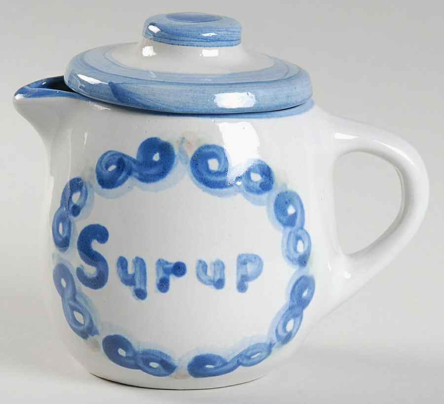Bluette Large Syrup with Lid by M A Hadley-1