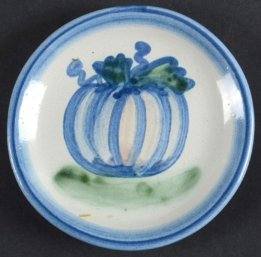 Country Scene Blue Coaster by M A Hadley-1