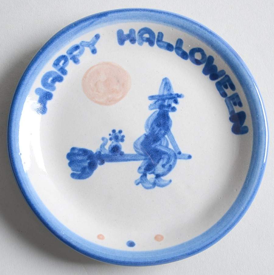 Country Scene Blue Coaster by M A Hadley-1
