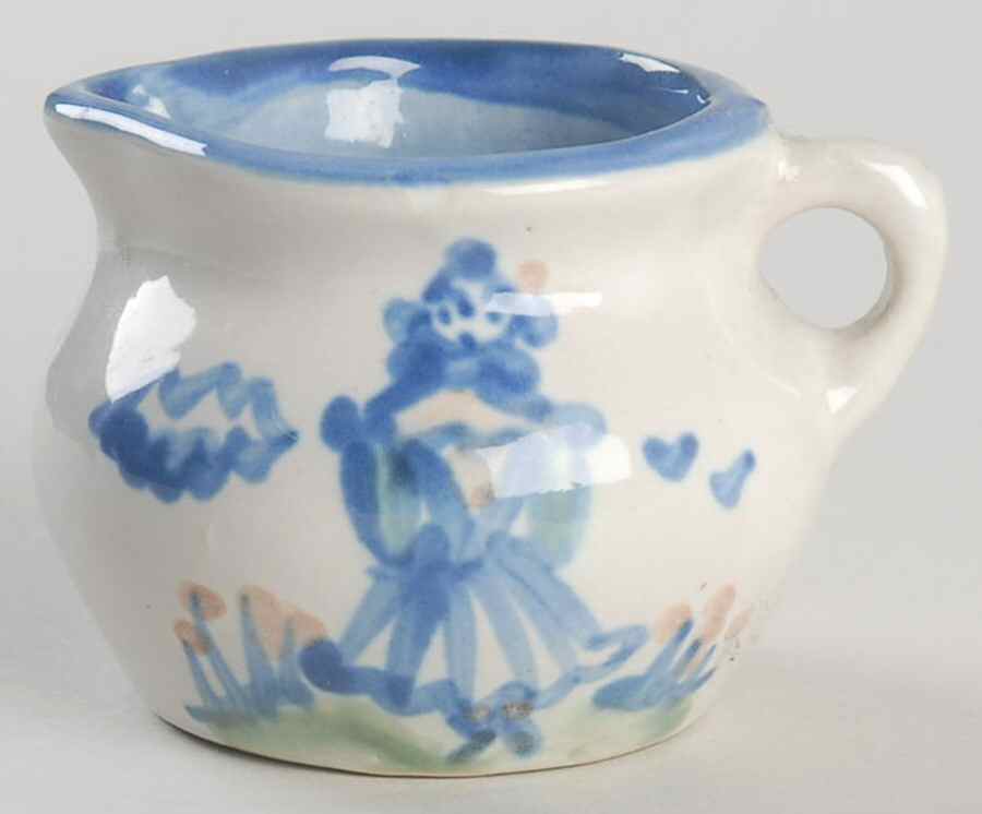 Country Scene Blue Mini Creamer by M A Hadley-1