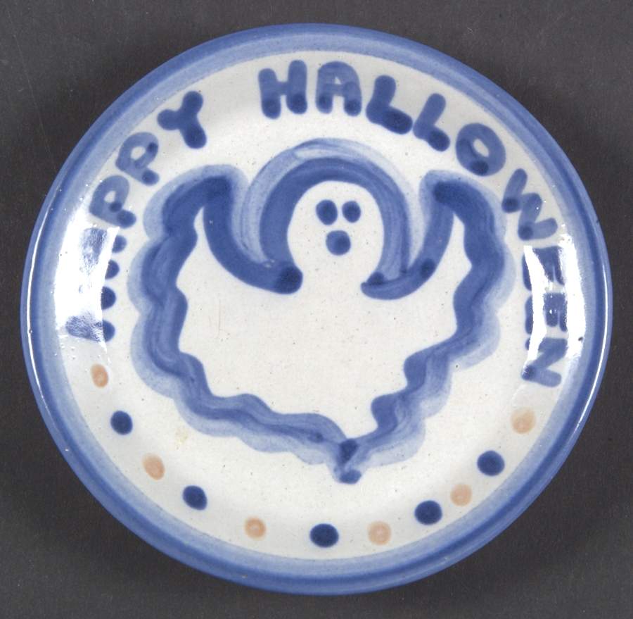 Country Scene Blue Coaster by M A Hadley-1