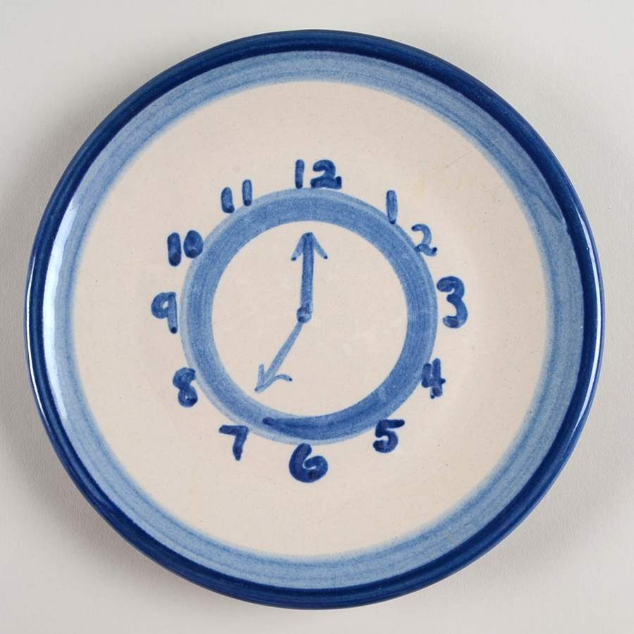 Country Scene Blue Salad/Dessert Plate by M A Hadley-1