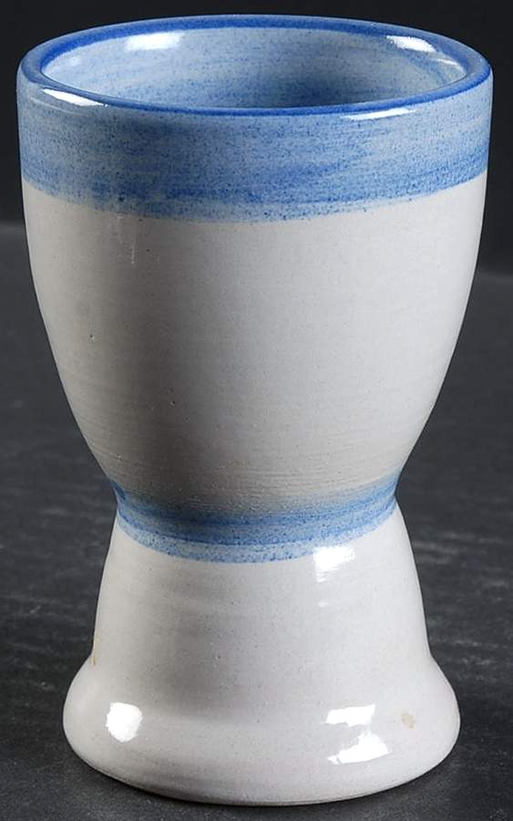 Country Scene Blue Single Egg Cup by M A Hadley-1