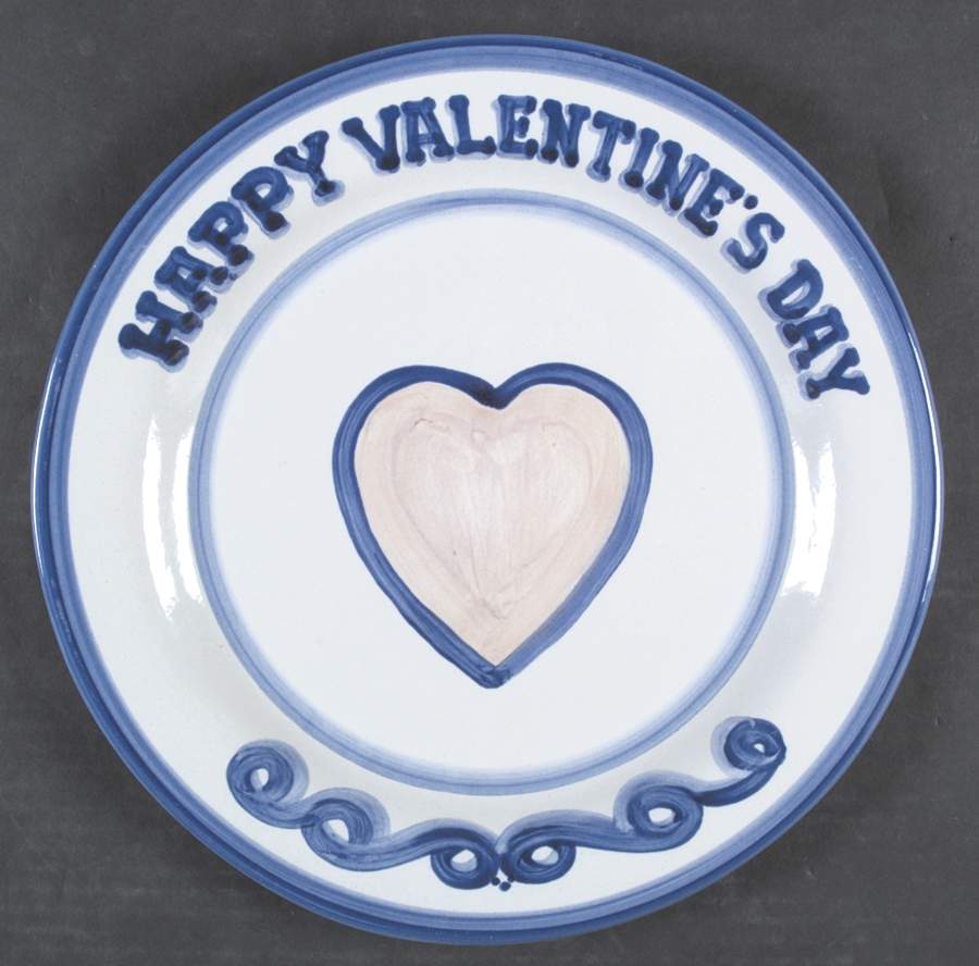 Country Scene Blue 12" Chop Plate (Round Platter) by M A Hadley-1