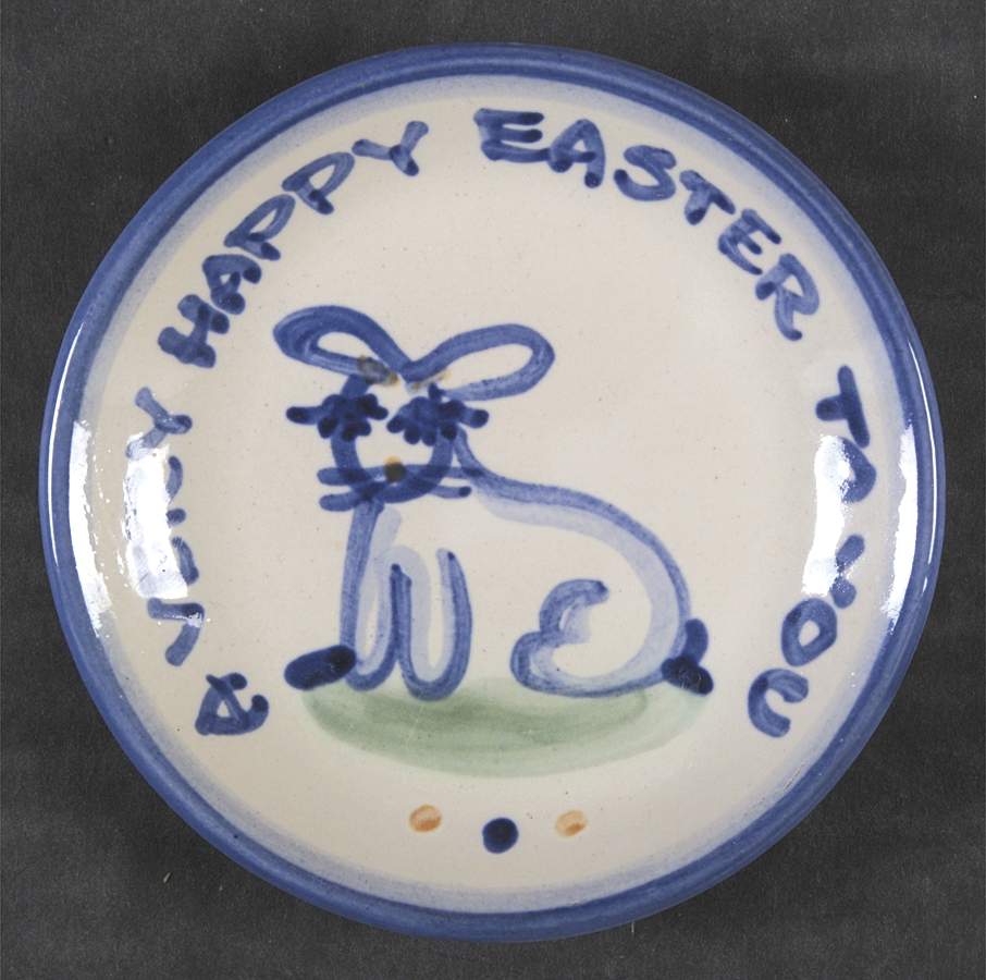 Country Scene Blue Coaster by M A Hadley-1