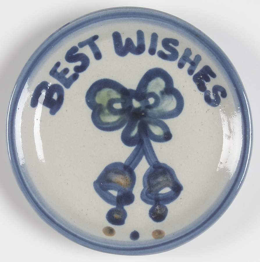 Country Scene Blue Coaster by M A Hadley-1