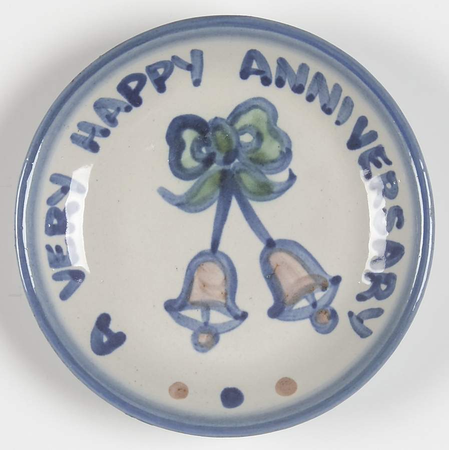 Country Scene Blue Coaster by M A Hadley-1