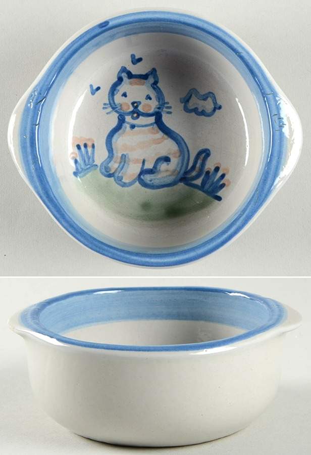 Country Scene Blue Open Individual Casserole by M A Hadley-1