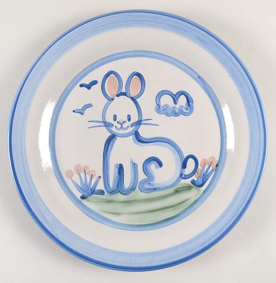 Country Scene Blue 12" Chop Plate (Round Platter) by M A Hadley-1