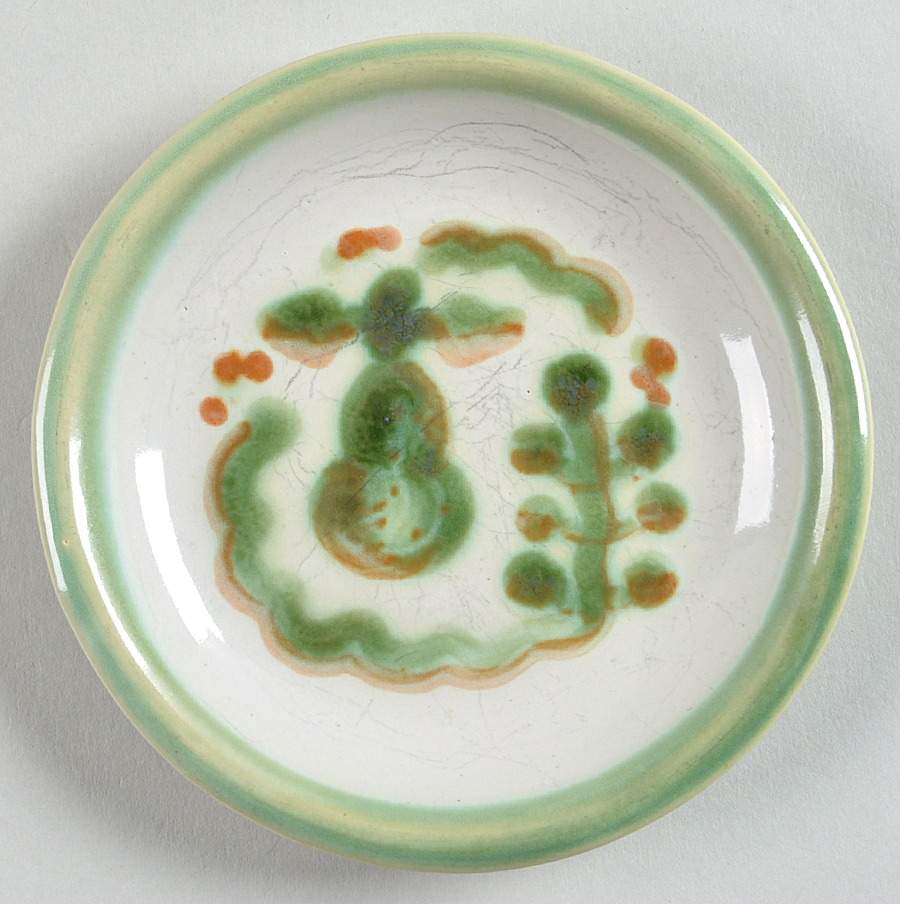 Pear and Grape Green Coaster by M A Hadley-1