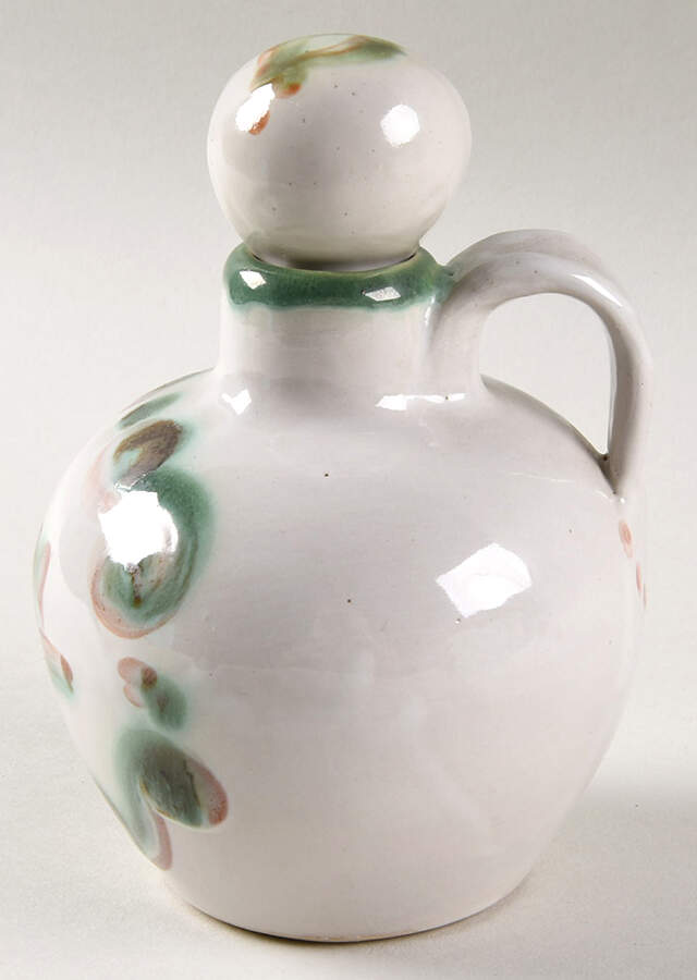 Pear and Grape Green Oil with "O" Stopper by M A Hadley-1