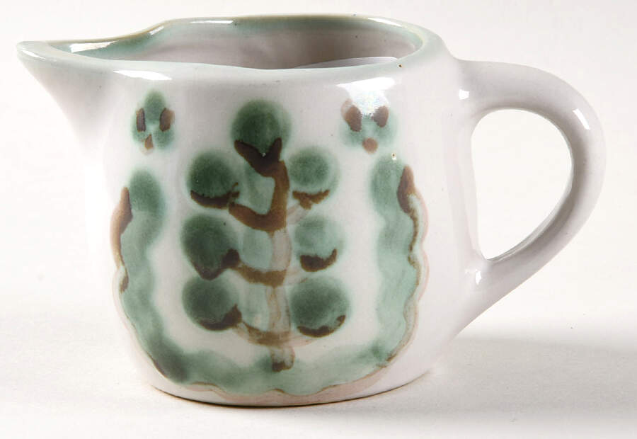 Pear and Grape Green Creamer by M A Hadley-1