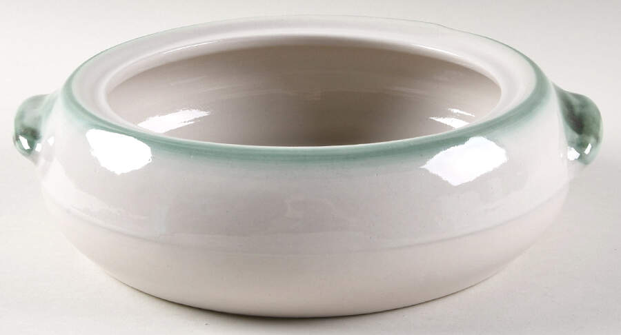 Pear and Grape Green 2 Qt Round Covered Casserole No Lid by M A Hadley-1