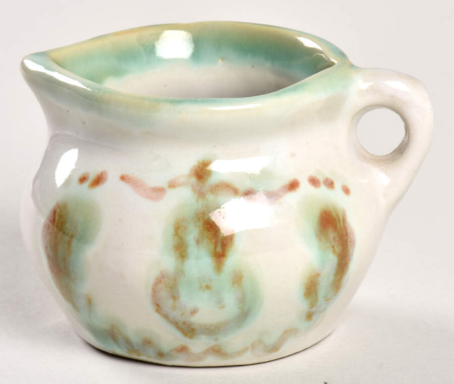Pear and Grape Green Mini Creamer by M A Hadley-1