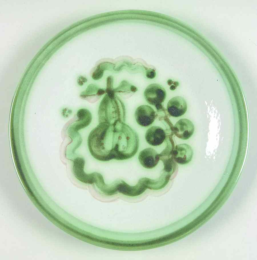 Pear and Grape Green Salad/Dessert Plate by M A Hadley-1