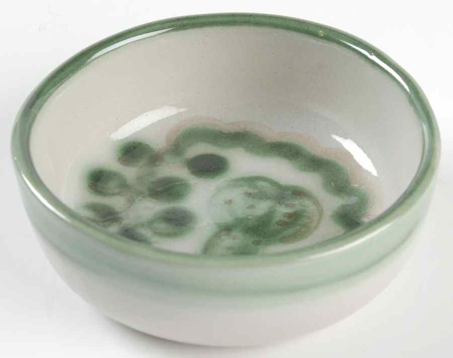 Pear and Grape Green Fruit/Dessert (Sauce) Bowl by M A Hadley-1