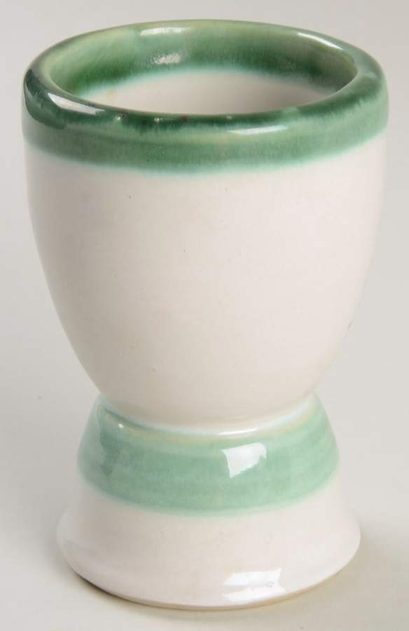 Pear and Grape Green Double Egg Cup by M A Hadley-1