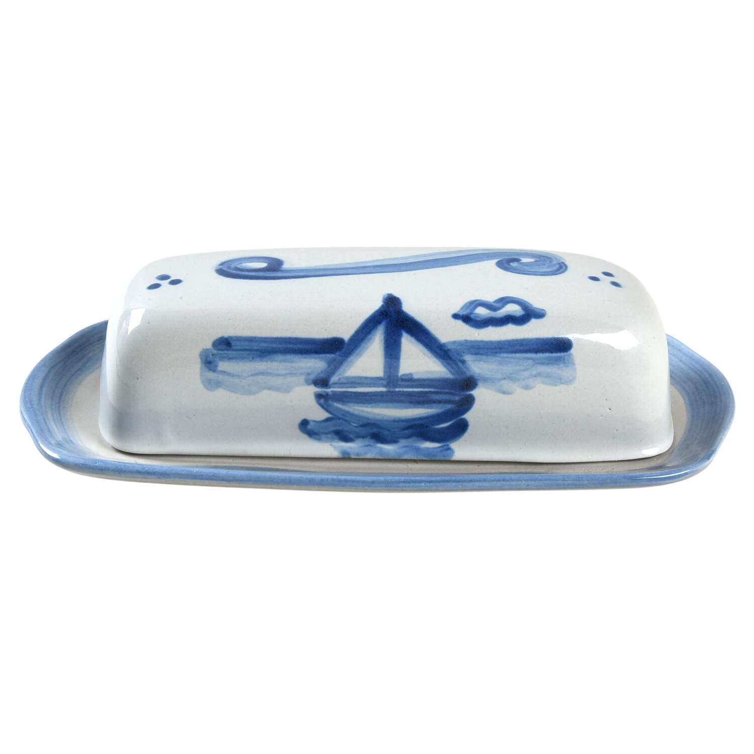 Sailboat 1/4 Lb Covered Butter by M A Hadley-1