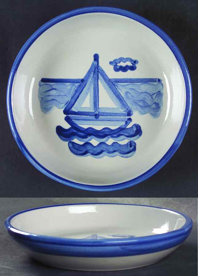 Sailboat 7" Individual Pasta Bowl by M A Hadley-1