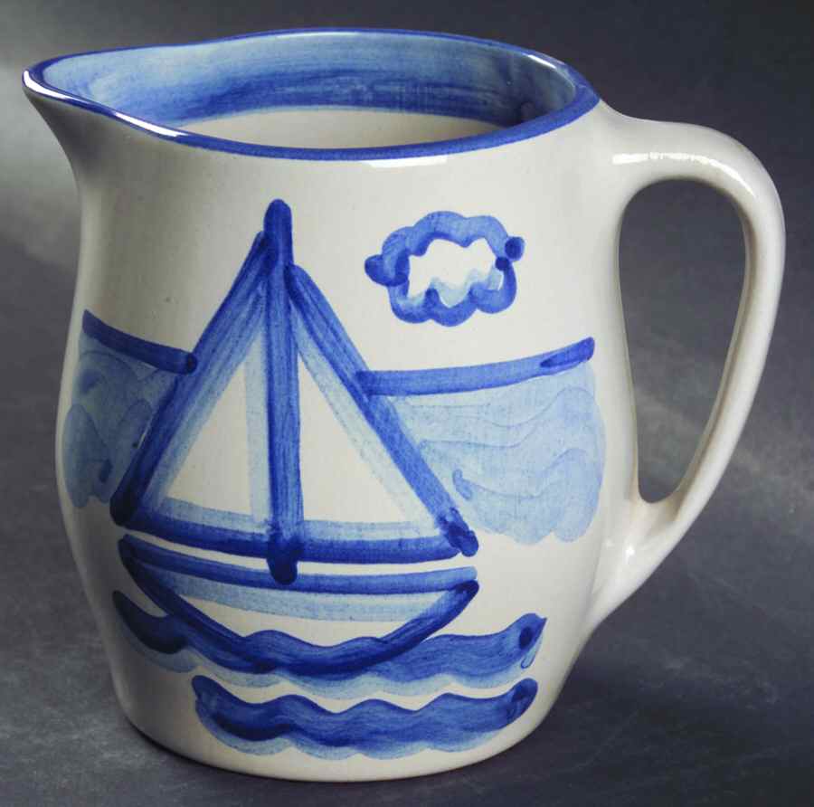 Sailboat 16 Oz Pitcher by M A Hadley-1