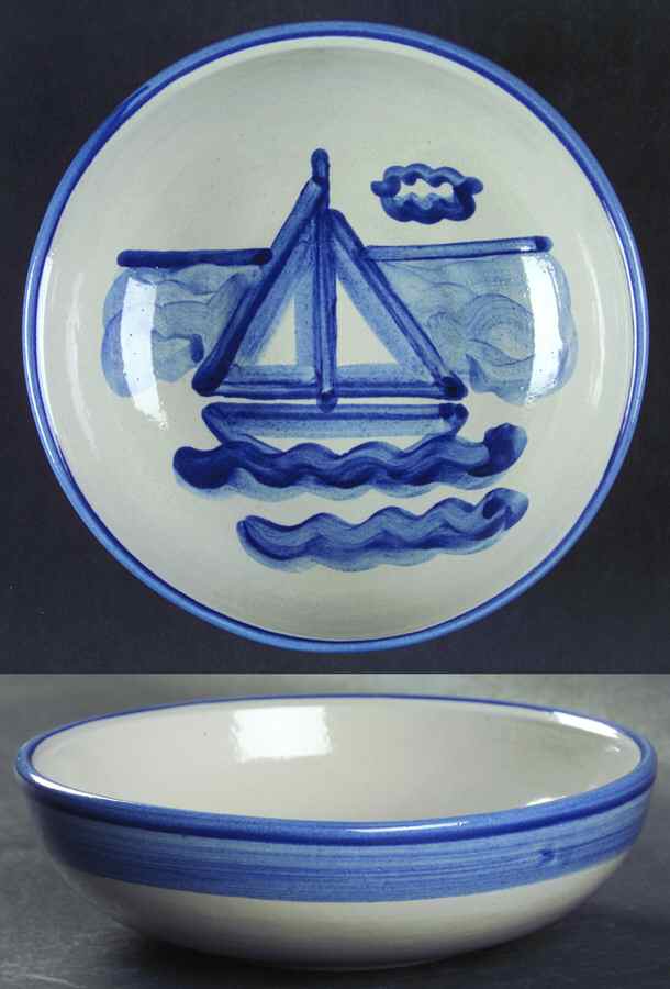 Sailboat Coupe Soup Bowl by M A Hadley-1