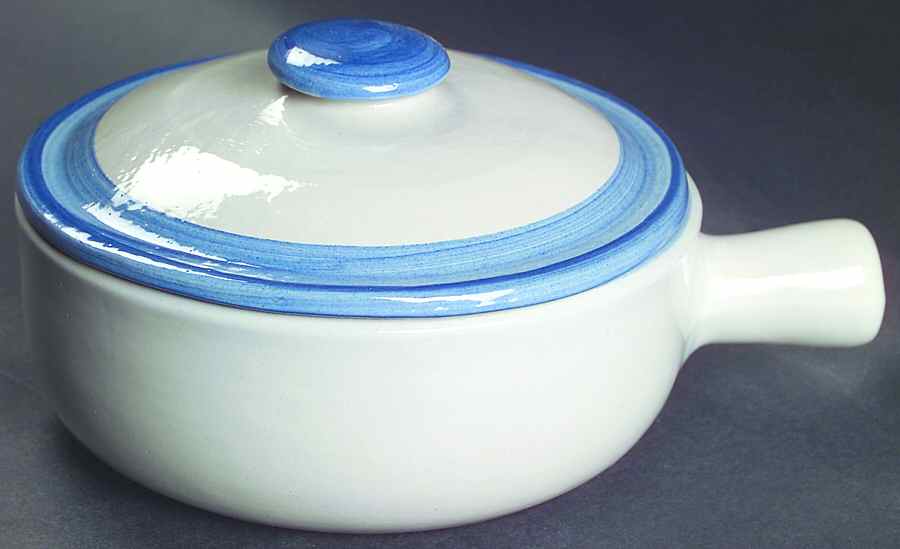 Sailboat Large Porringer & Lid by M A Hadley-1