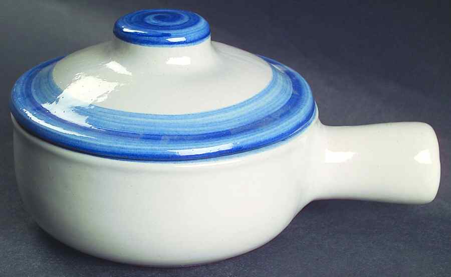 Sailboat Porringer & Lid by M A Hadley-1