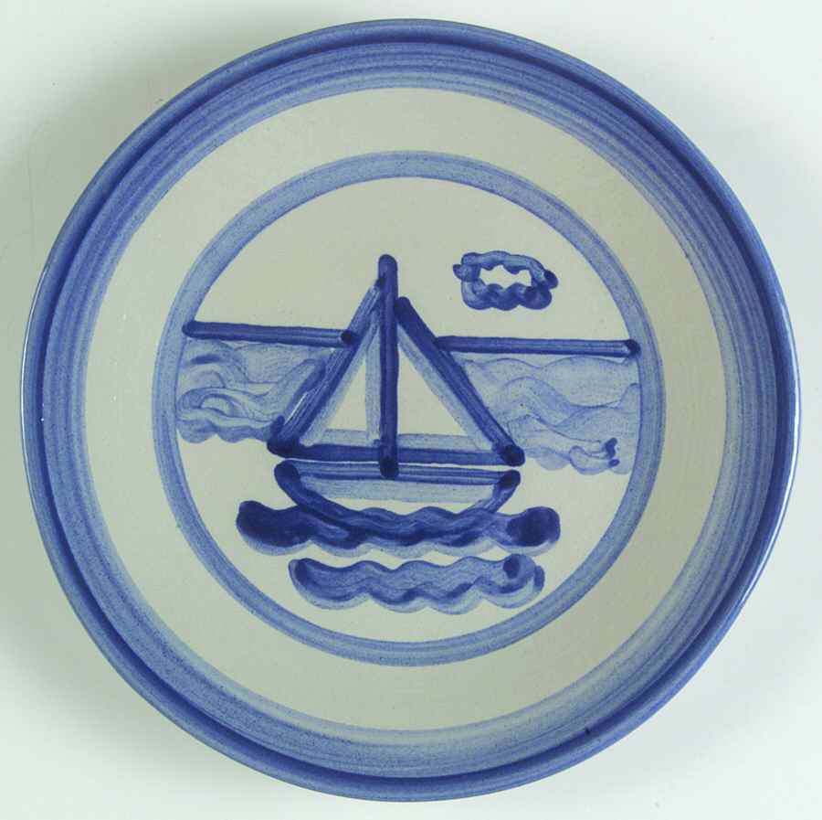 Sailboat Salad/Dessert Plate by M A Hadley-1