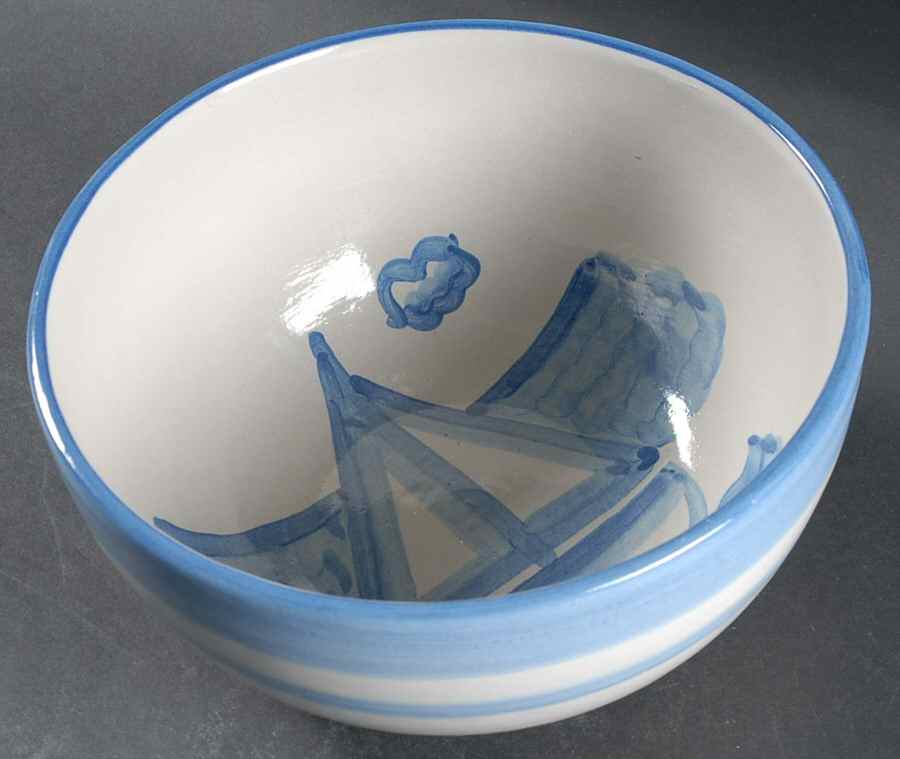 Sailboat 8" Salad Serving Bowl by M A Hadley-1