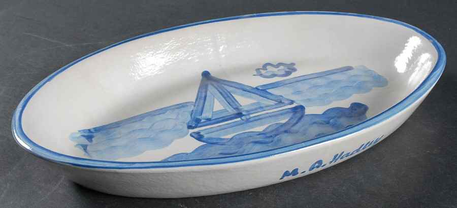 Sailboat 10" Oval Serving Platter by M A Hadley-1