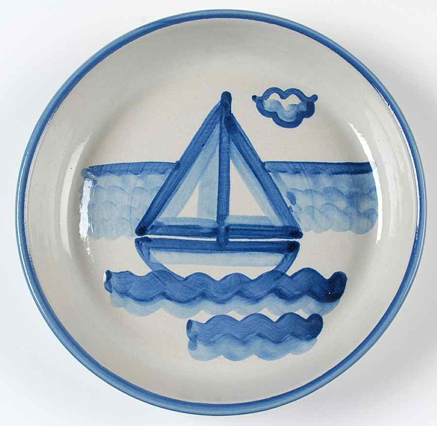 Sailboat Pie Serving Plate by M A Hadley-1