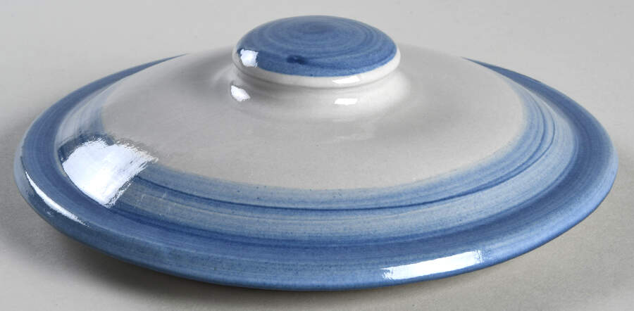 Ship & Whale Lid for Large Porringer by M A Hadley-1