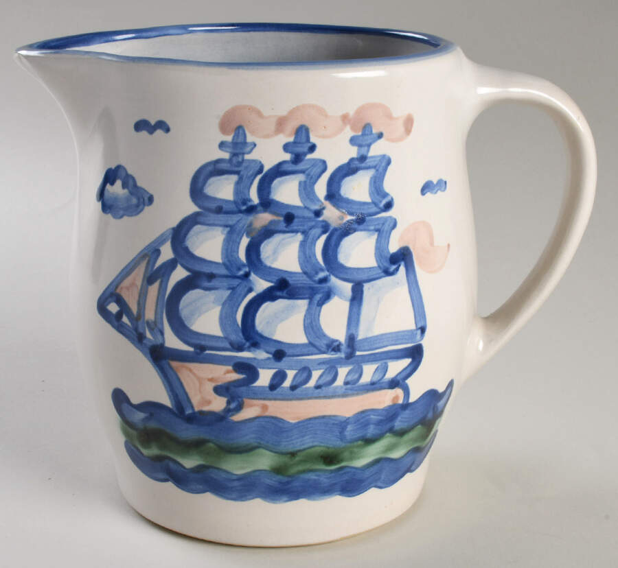 Ship & Whale 64 Oz Pitcher by M A Hadley-1