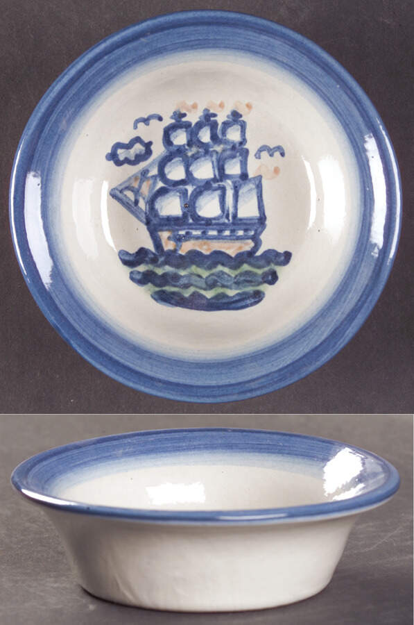 Ship & Whale Ramekin by M A Hadley-1