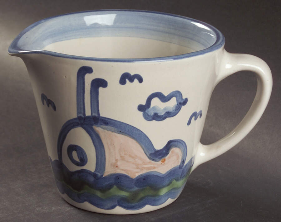 Ship & Whale Mixing Pitcher by M A Hadley-1