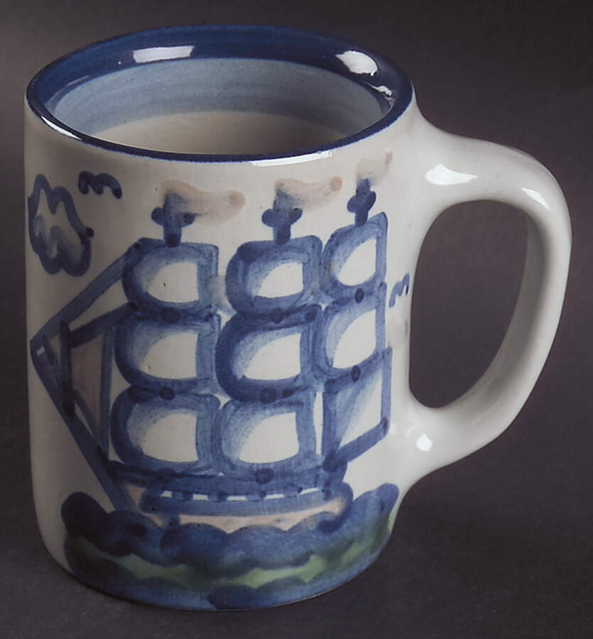 Ship & Whale Mug by M A Hadley-1
