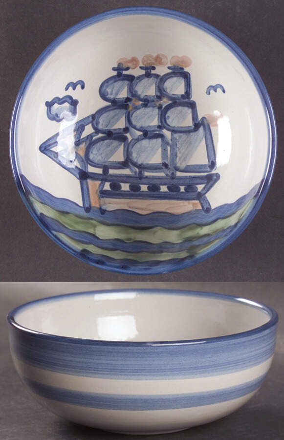 Ship & Whale 6" Salad Serving Bowl by M A Hadley-1