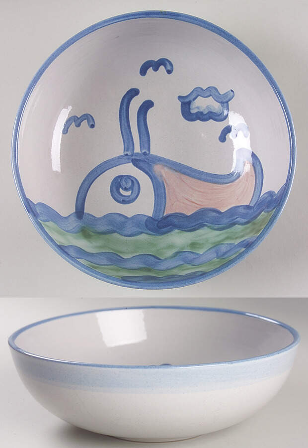 Ship & Whale 6" Salad Serving Bowl by M A Hadley-1
