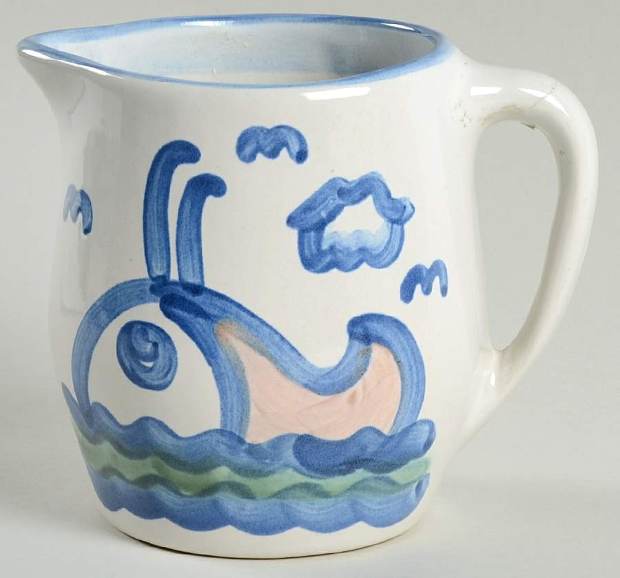 Ship & Whale 32 Oz Pitcher by M A Hadley-1
