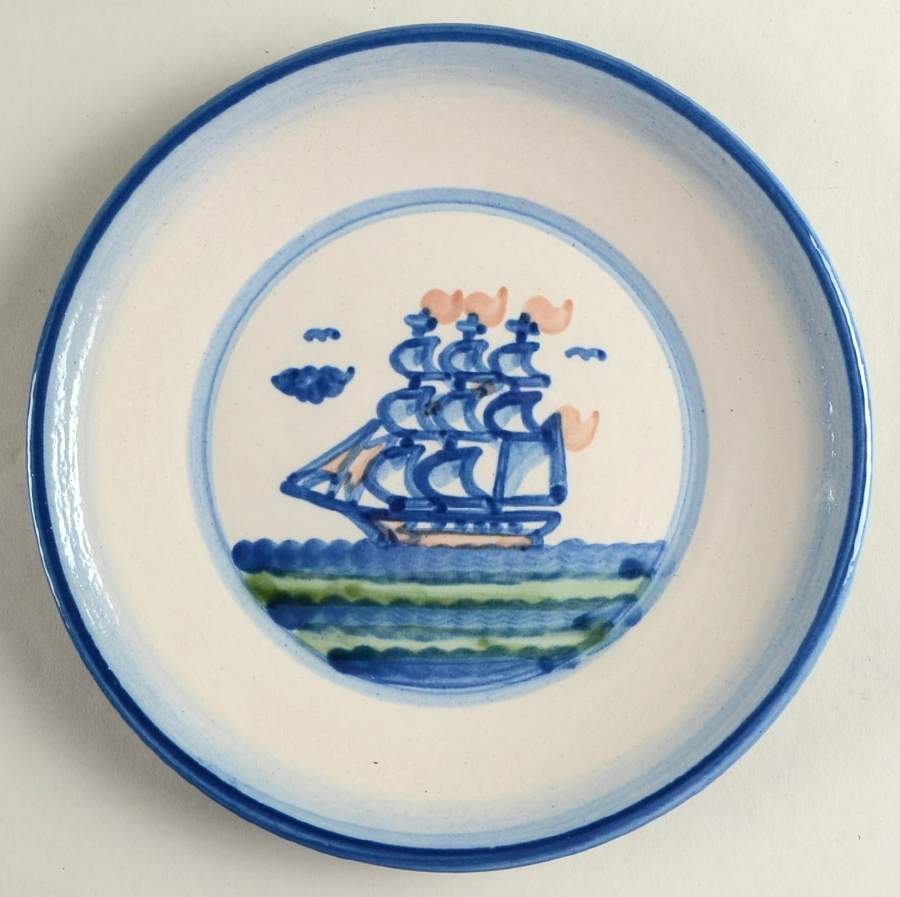 Ship & Whale Salad/Dessert Plate by M A Hadley-1