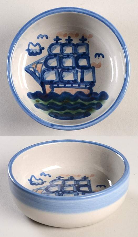 Ship & Whale Fruit/Dessert (Sauce) Bowl by M A Hadley-1