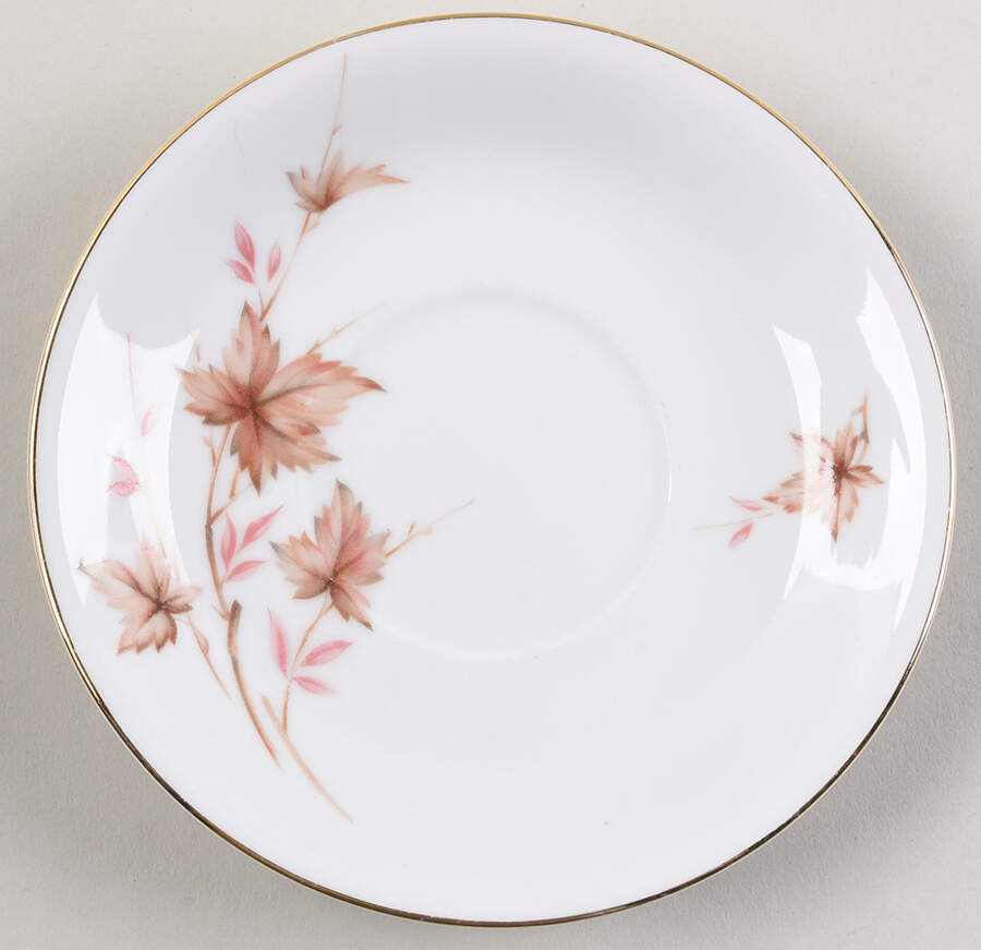 Alice (Brown Lvs) Saucer by Harmony House China-1