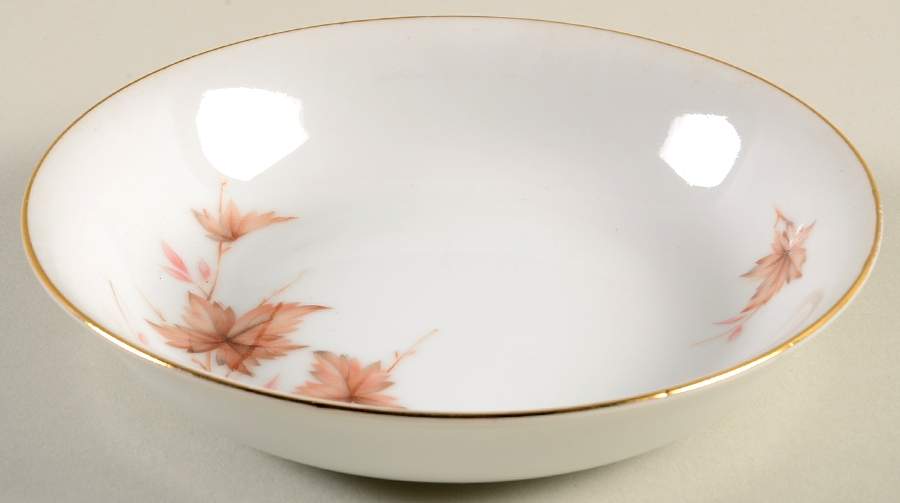 Alice (Brown Lvs) Fruit/Dessert (Sauce) Bowl by Harmony House China-1