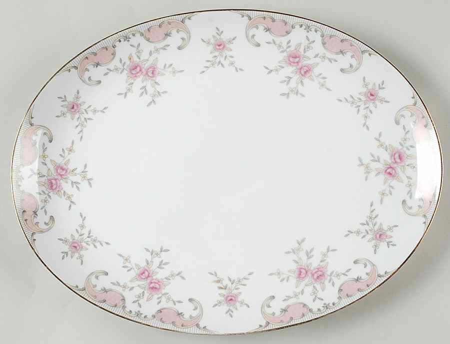 Antoinette 14" Oval Serving Platter by Harmony House China-1