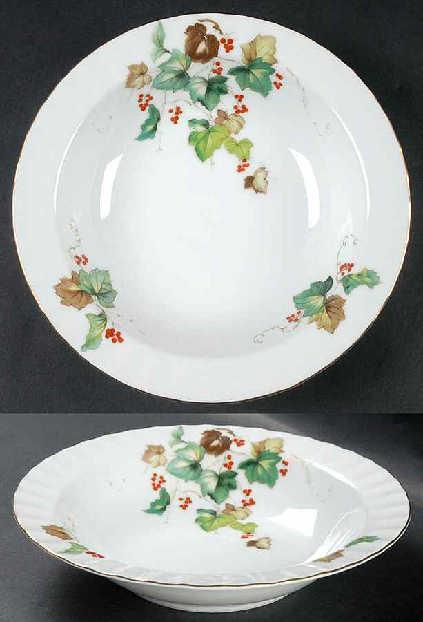 Autumn Rim Soup Bowl by Harmony House China-1