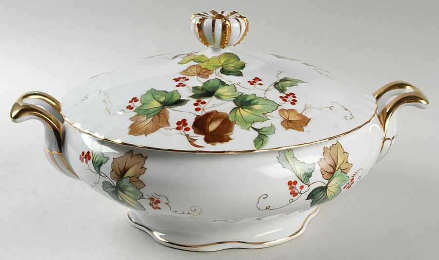Autumn Round Covered Vegetable by Harmony House China-1
